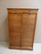 Antique Oak Filing Cabinet with Roller Shutters, 1890s 1