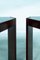 Stackable Side Tables with Smoked Glass Tops attributed to Porada Arredi, Set of 2, Image 12