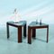 Stackable Side Tables with Smoked Glass Tops attributed to Porada Arredi, Set of 2 20