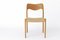 Model 71 Chairs in Oak by Niels Otto Møller, 1950s, Set of 2, Image 6