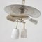 Große kugelförmige Deckenlampe aus Opalglas von Lumi Milano, 1950er 6