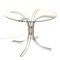 Vintage Italian Round Glass Dining Table, 1970s, Image 1