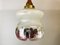 Lámpara colgante Art Glass de madera morada en estilo de Mazzega, años 60, Imagen 5