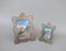 Antique Biedermeier Nickel-Plated Picture Frames, Set of 2 3