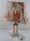 Table Lamp with Chromed Foot and Lampshade with Asian Decor, 1970s 13