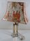Table Lamp with Chromed Foot and Lampshade with Asian Decor, 1970s 23