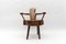 Mid-Century Modern French Wooden Armchair attributed to Pierre Chapo, 1960s 1