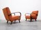 Bentwood Armchair with Rusty Orange Velvet Upholstery by Jindřich Halabala, 1930s 1