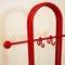 Red Metal Floor Coat Rack, 1980s 4