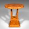 Vintage Art Deco French Podium Hall Table in Birds Eye Maple, 1930s 3