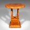 Vintage Art Deco French Podium Hall Table in Birds Eye Maple, 1930s 2