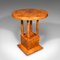 Vintage Art Deco French Podium Hall Table in Birds Eye Maple, 1930s, Image 1