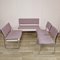 Bauhaus Esszimmer Set mit Stühlen und Bänken, 1970er, 4er Set 1