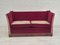 Danish Velour 2 Seater Drop Arm Sofa, 1960s, Image 11