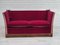 Danish Velour 2 Seater Drop Arm Sofa, 1960s 1