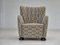 Danish Relax Chair in Velour with Beech Wood Legs, 1960s, Image 1