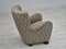 Danish Relax Chair in Velour with Beech Wood Legs, 1960s, Image 8