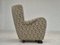 Danish Relax Chair in Velour with Beech Wood Legs, 1960s 2