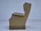 Danish Wingback Armchair in Velour & Beech Wood Legs, 1970s 14