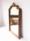 Antiker französischer Spiegel aus vergoldetem Holz & Holz 5