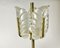 Vintage Table Lamp in Glass Leaves and Brass by Carl Fagerlund for Orrefors, Sweden, 1970s, Image 7