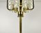 Vintage Table Lamp in Glass Leaves and Brass by Carl Fagerlund for Orrefors, Sweden, 1970s 6