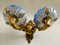 French Ornate Wall Sconces in Bronze and Blue Limoges Porcelain, 1930s, Set of 2 4