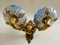 French Ornate Wall Sconces in Bronze and Blue Limoges Porcelain, 1930s, Set of 2, Image 4
