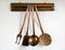 Vintage French Copper Kitchen Utensils, 1960s, Set of 5 2