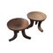Antique African Wooden Side Tables, Set of 2, Image 1