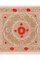 Samarkand Suzani Tischdecke, Tagesdecke oder Wanddekoration mit Stickerei 3