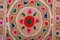 Vintage Samarkand Tan Suzani Bedspread or Wall Hanging Decor 6