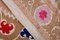 Vintage Samarkand Tan Suzani couvre-lit ou décoration murale 8