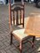 Antiker ausziehbarer Tisch & Stühle aus Eiche, 7 . Set 10