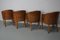 Art Deco Style Dutch Cognac Leather Club Chairs, Set of 4 18