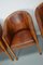 Art Deco Style Dutch Cognac Leather Club Chairs, Set of 4 5