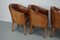 Art Deco Style Dutch Cognac Leather Club Chairs, Set of 4, Image 12