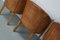 Art Deco Style Dutch Cognac Leather Club Chairs, Set of 4 17