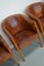 Art Deco Style Dutch Cognac Leather Club Chairs, Set of 4 4