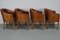 Art Deco Style Dutch Cognac Leather Club Chairs, Set of 4 9