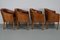 Art Deco Style Dutch Cognac Leather Club Chairs, Set of 4, Image 9