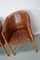 Art Deco Style Dutch Cognac Leather Club Chairs, Set of 4 6