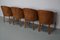 Art Deco Style Dutch Cognac Leather Club Chairs, Set of 4 14