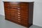 Large Dutch Cherry and Mahogany Apothecary Chasuble Cabinet, 1950s, Image 7