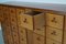 Dutch Industrial Beech Apothecary / School Cabinet, Mid-20th Century 4