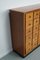Dutch Industrial Beech Apothecary / School Cabinet, Mid-20th Century, Image 10
