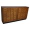 Dutch Industrial Beech Apothecary / School Cabinet, Mid-20th Century, Image 1