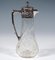 Art Nouveau Cut Glass Carafe with Silver Mount attributed to Vincenz Carl Dub, Vienna, 1900s 2