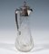Art Nouveau Cut Glass Carafe with Silver Mount attributed to Vincenz Carl Dub, Vienna, 1900s 3