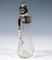 Art Nouveau Cut Glass Carafe with Silver Mount attributed to Vincenz Carl Dub, Vienna, 1900s 4